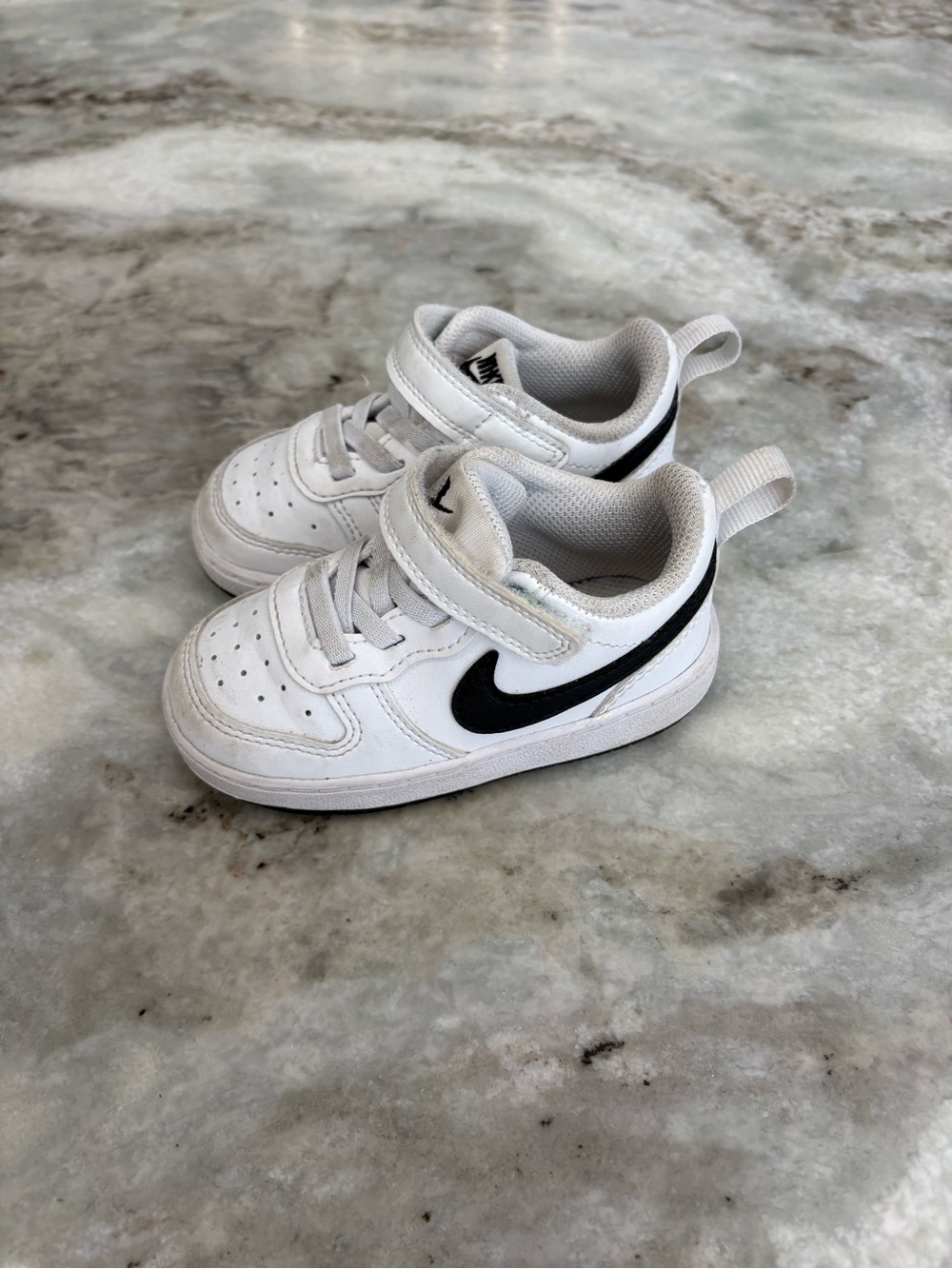 Nike Court Borough Low Recraft Toddler 6c Sneakers Sporty Athletic Black/White
